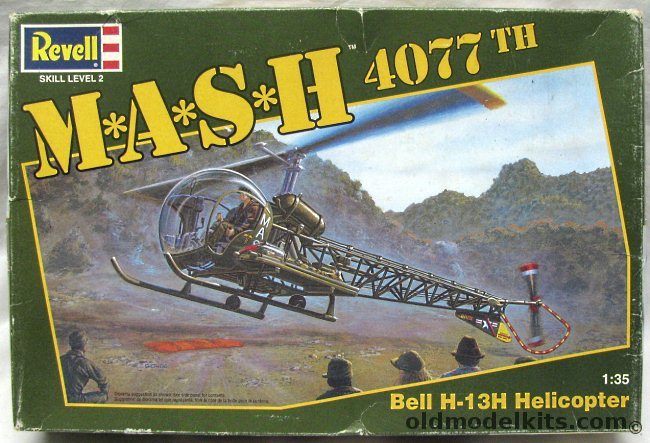 Revell 1/35 M*A*S*H 4077th Bell H-13H Helicopter - (MASH Bell 47), 4334 plastic model kit